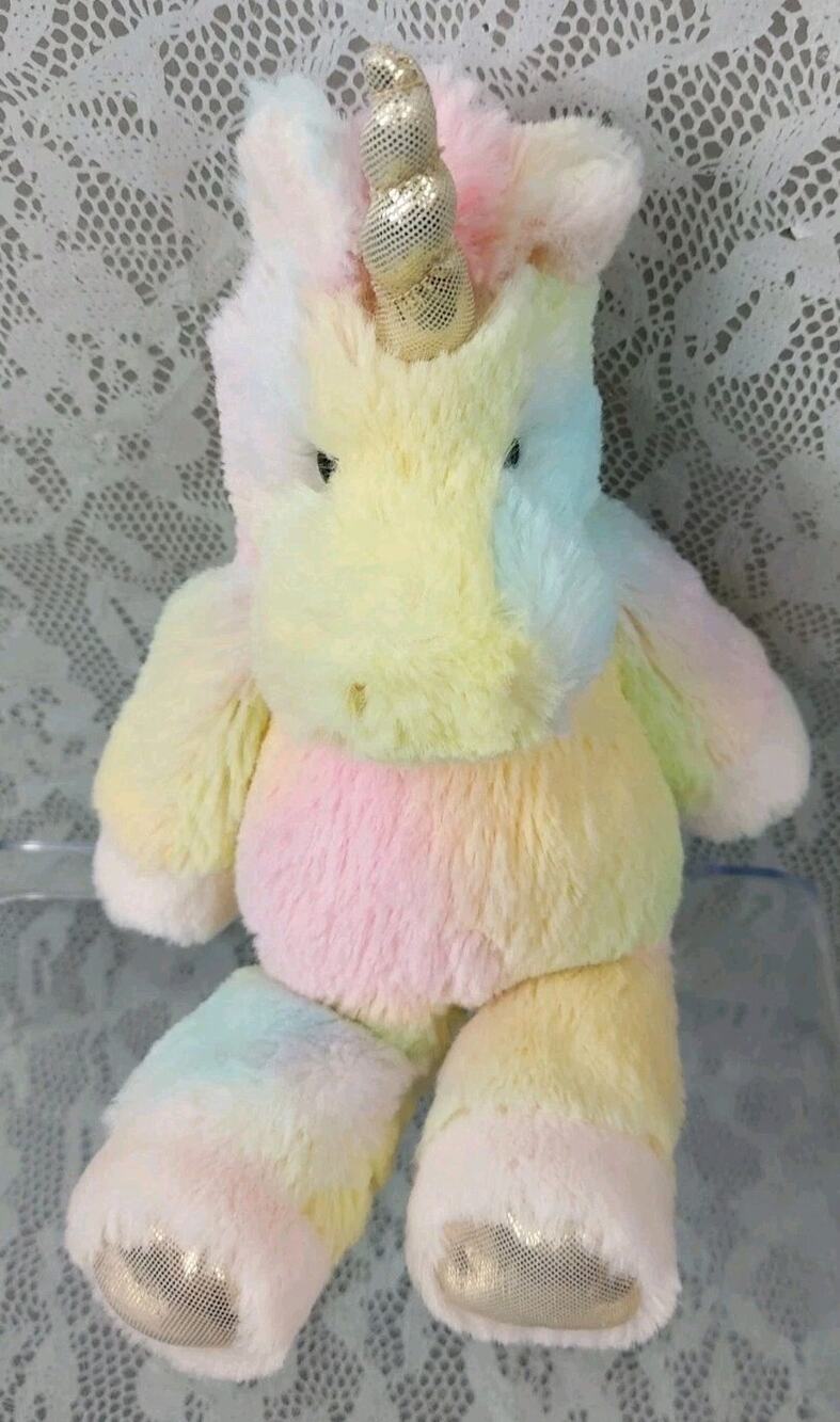 Mary Meyer Marshmallow Zoo Unicorn Tie Dye Pink Yellow 10" Plush Stuffed 2024
